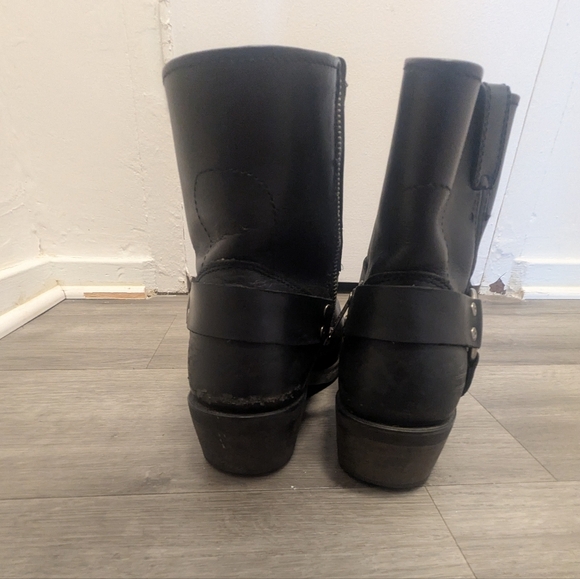 Vintage Size 11 Harley Davidson Leather Biker Boots - Picture 7 of 8